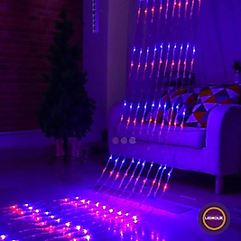 3x1 METRE 320 LEDLİ ANİMASYONLU AKAR PERDE YILBAŞI SÜSÜ