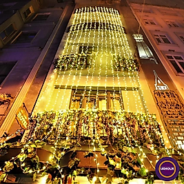 2X10 2000 LEDLİ FLAŞLI BİNA SÜSÜ SAÇAK LED YILBAŞI SÜSÜ
