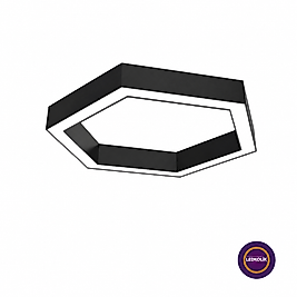 Ø60 - 30 cm Kenar 50w Altıgen Sıva Üstü Led Linear