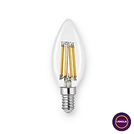 Ldk-260 6w E14 C35 Rustik Led Ampul Şeffaf Cam