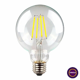 Ldk-88 6w E27 G95 Şeffaf Cam Gün Işığı