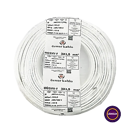 Öznur 3x1,5 TTR Kablo (100 Metre)