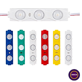 12volt Dış Mekan 1.5w 3 Lensli Modül Led 20 Adet