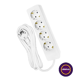 Dörtlü Topraklı Grup Priz - 2 Metre