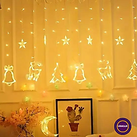 3 METRE 60-90CM ANİMASYONLU NOEL KARIŞIK VE YILDIZ SET LED YILBAŞI SÜSÜ