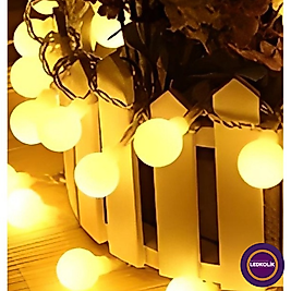 5 METRE 20 TOP LEDLİ OPAK YILBAŞI SÜSÜ