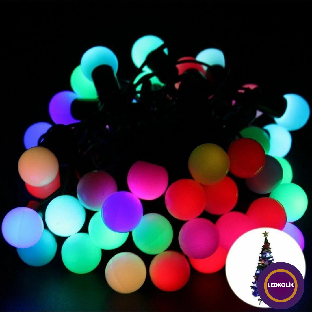 5 METRE 28 TOPLU RGB ANİMASYONLU YILBAŞI SÜSÜ