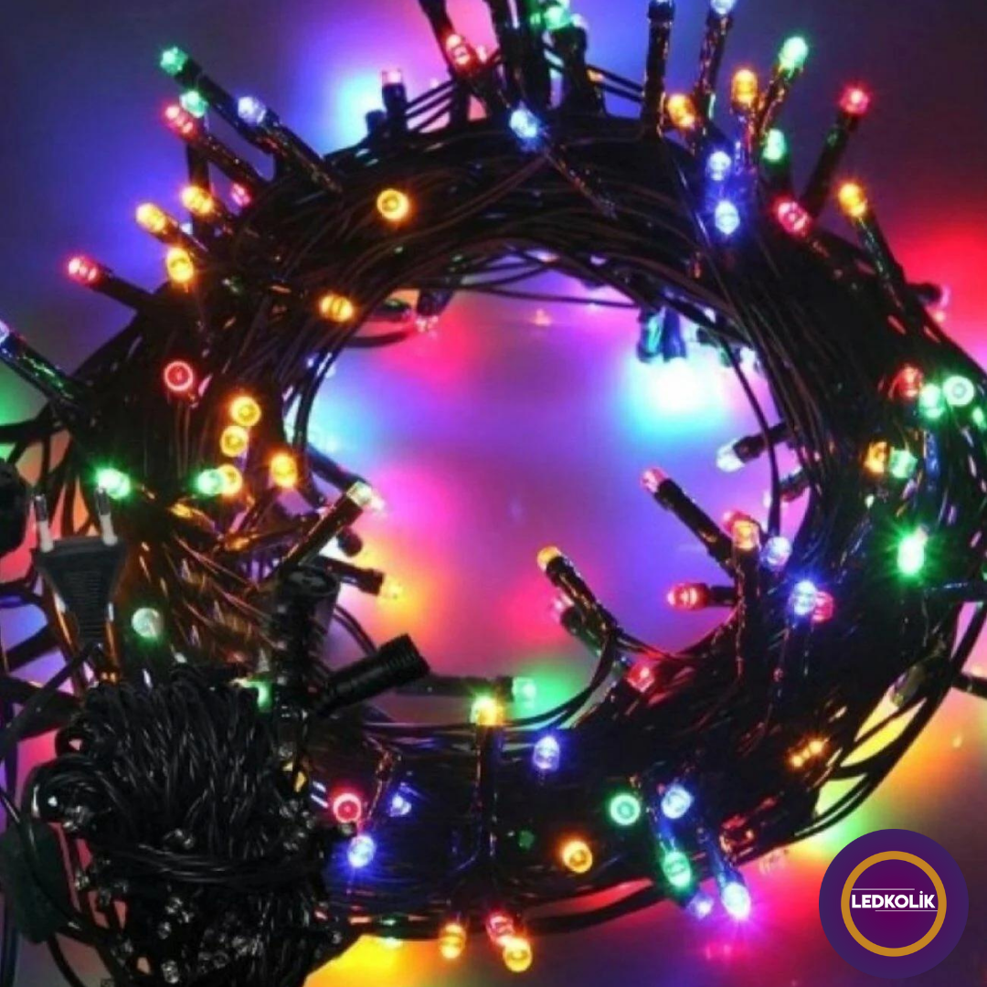 10 METRE  100 LEDLİ ANİMASYONLU RGB YILBAŞI SÜSÜ