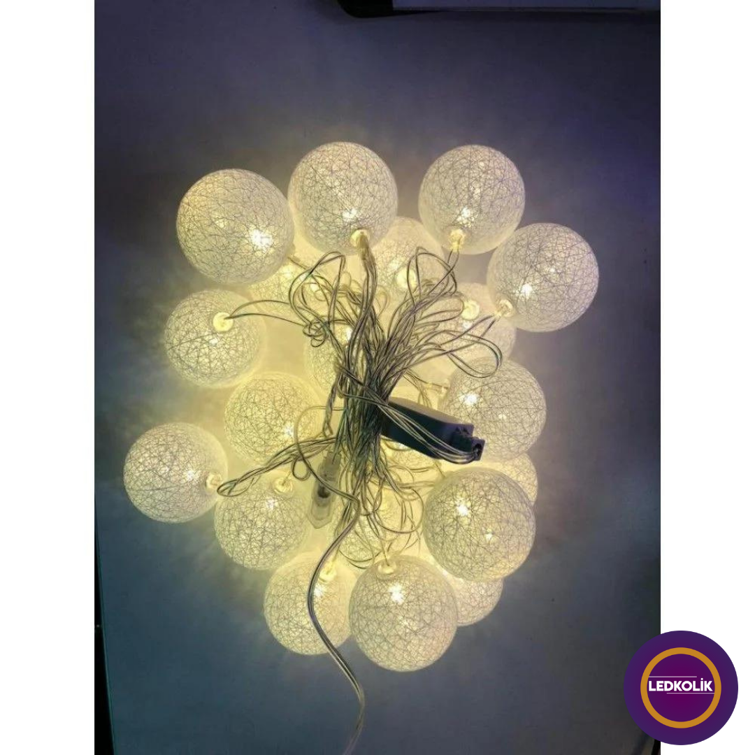 3 METRE 10 LEDLİ IŞIKLI TOP YILBAŞI SÜSÜ