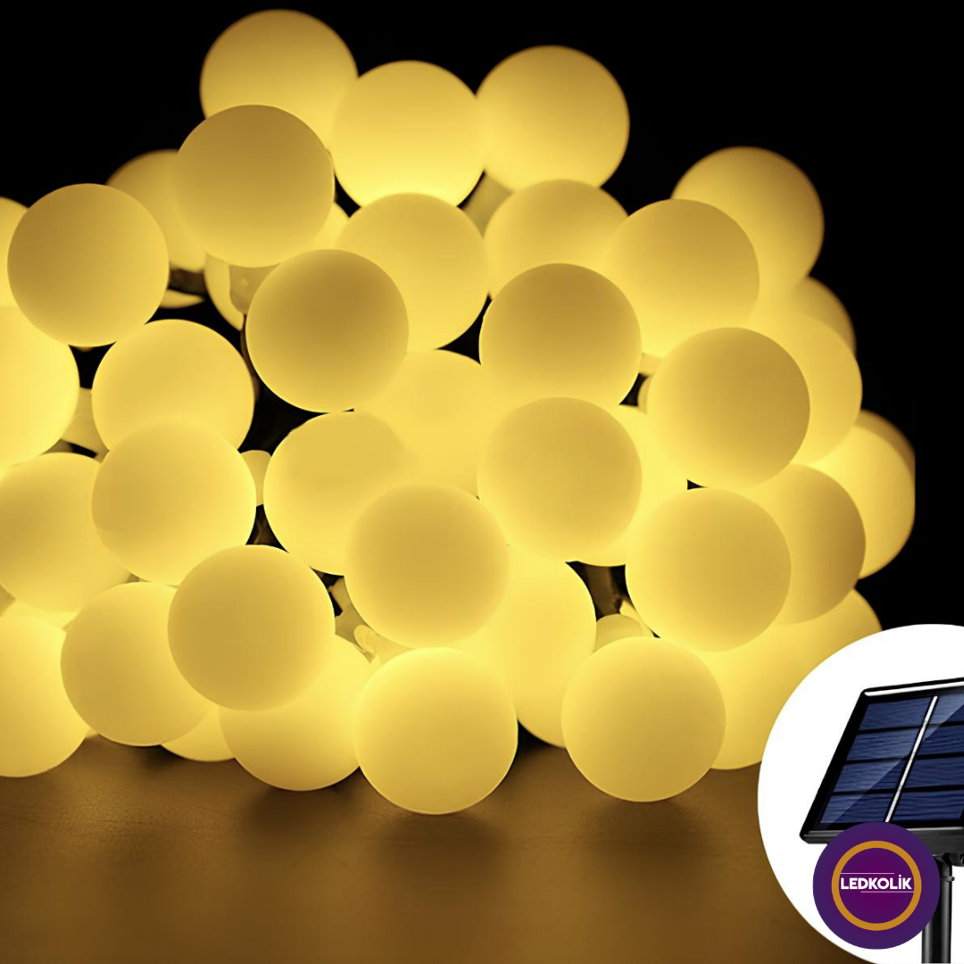 3 METRE 10 TOP LED OPAL SOLAR ANİMASYONLU YILBAŞI SÜSÜ