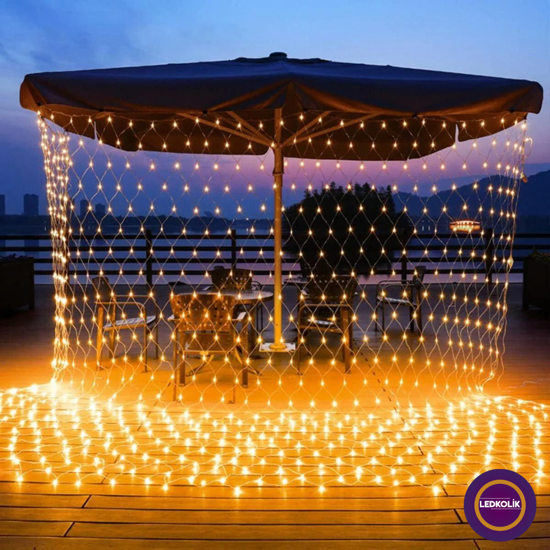 2X2 METRE 120 LEDLİ ANİMASYONLU AĞ YILBAŞI SÜS