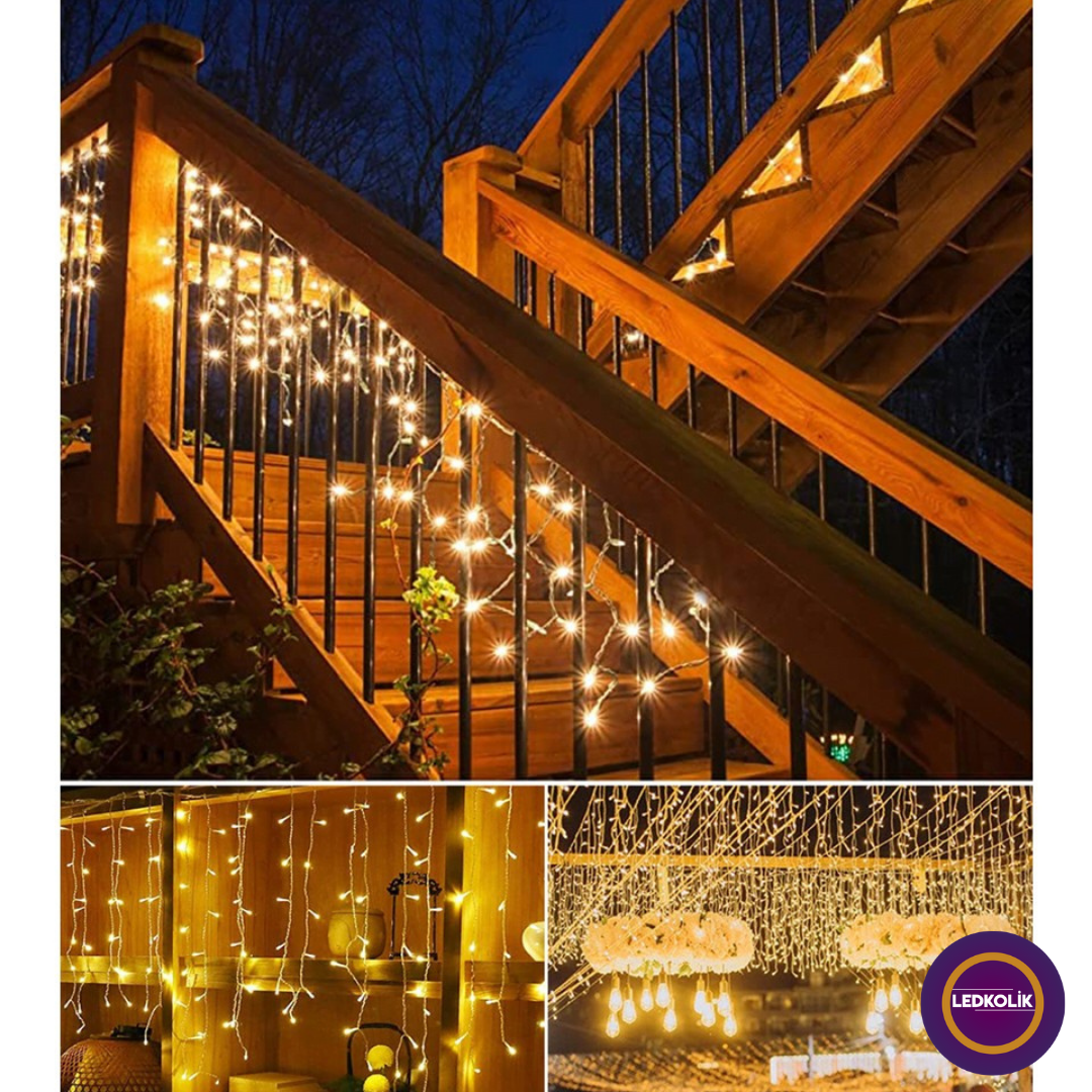 3x1 METRE 120 LEDLİ ANİMASYONLU YILBAŞI SÜSÜ