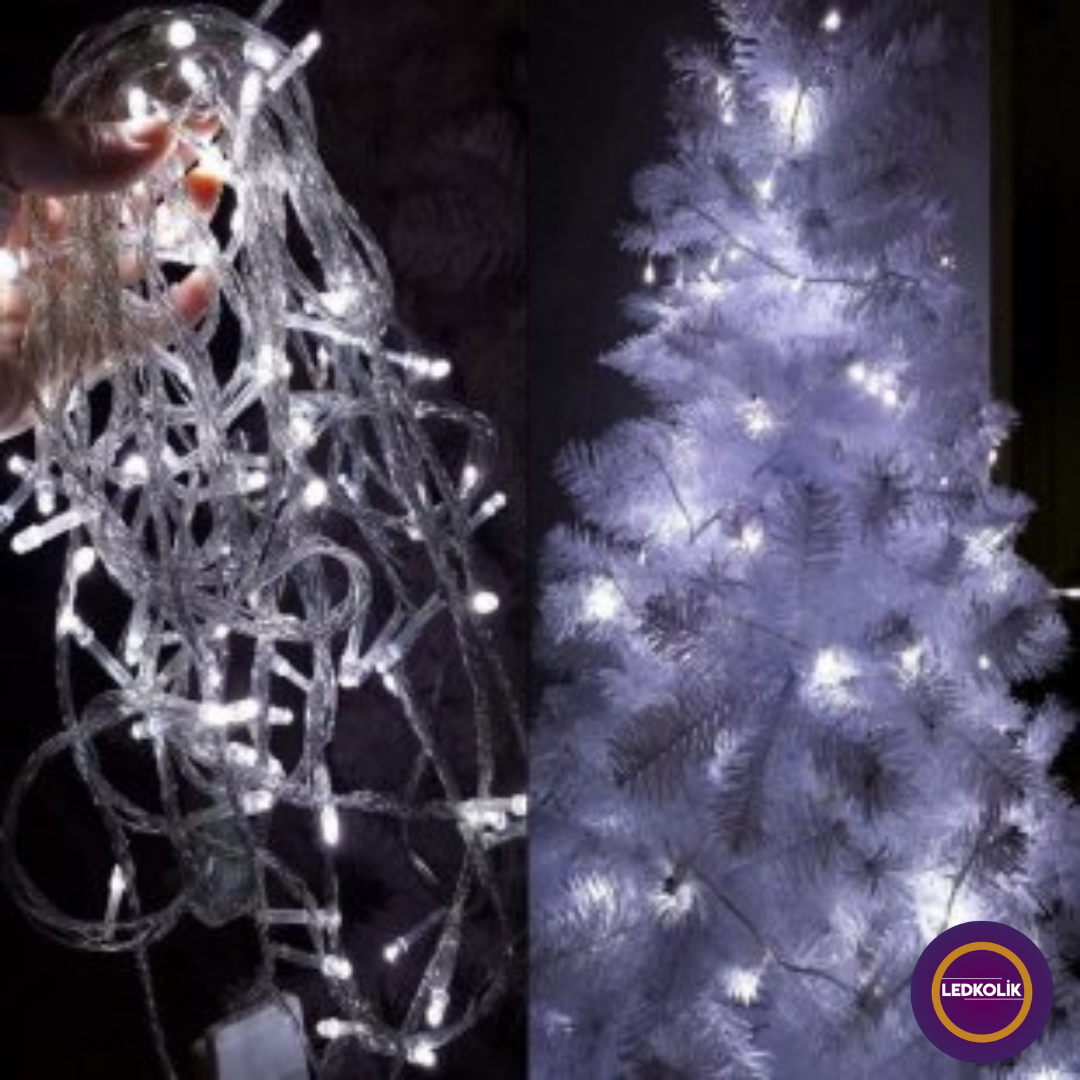 10 METRE 100 LEDLİ FLAŞLI YILBAŞI SÜSÜ