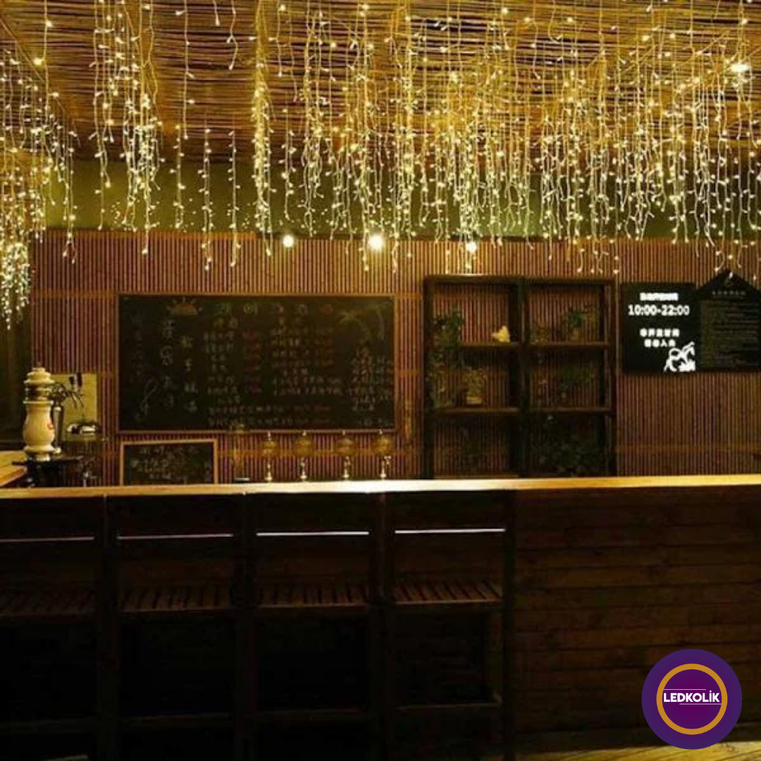 2 METRE 144 LEDLİ SAÇAK KARMA YILBAŞI SÜSÜ