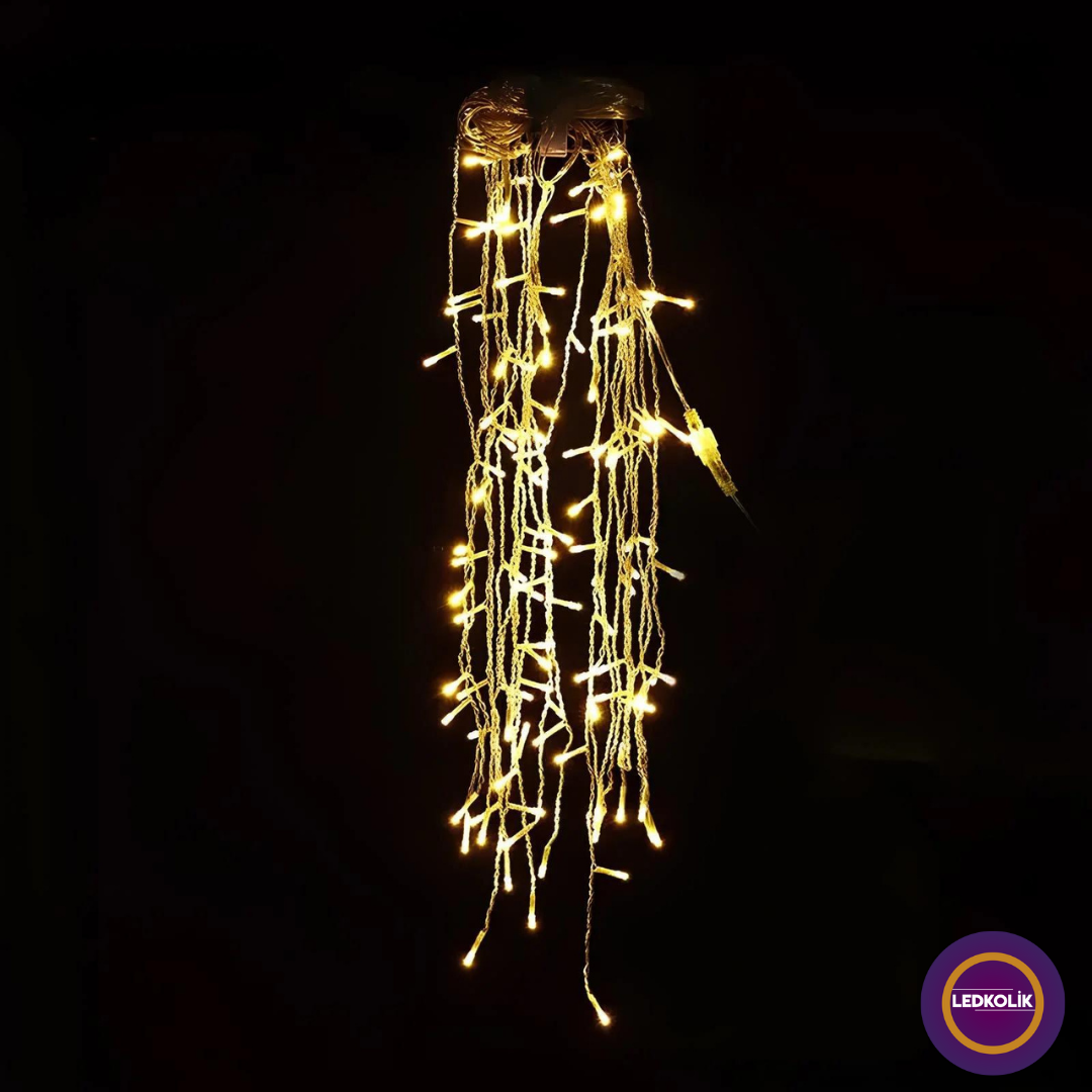 2X1 METRE  200 LEDLİ SAÇAK YILBAŞI SÜSÜ