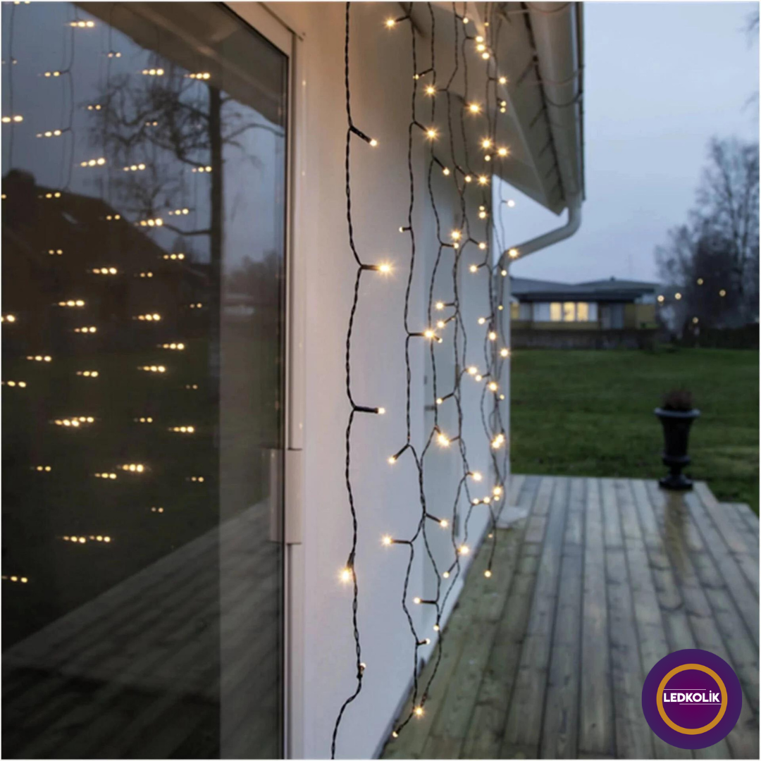 2X2 METRE 400 LEDLİ SARKIT SAÇAK SABİT YILBAŞI SÜSÜ