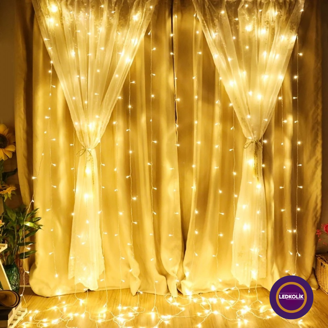 2X2 METRE 512 LEDLİ ANİMASYONLU AKAR PERDE YILBAŞI SÜSÜ