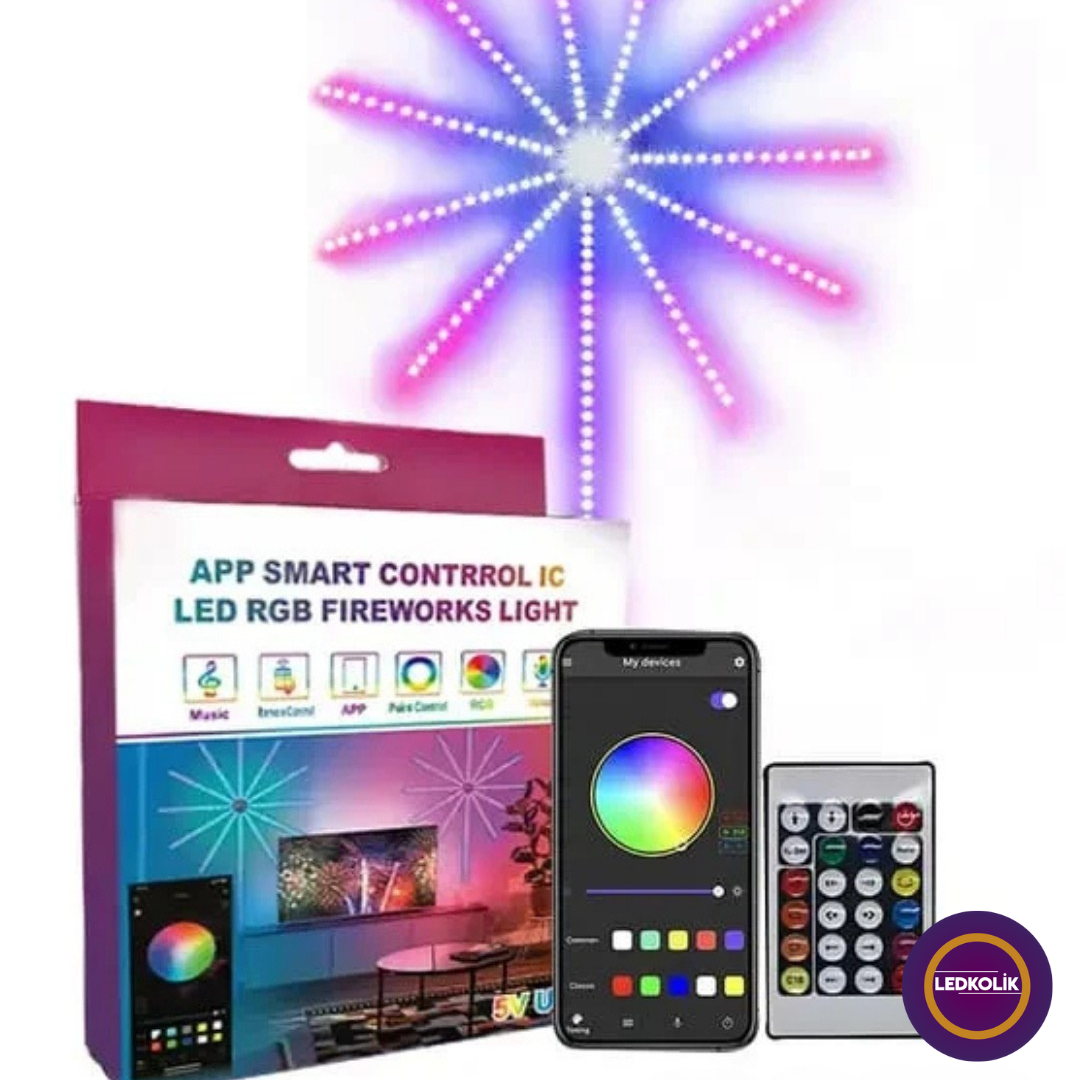 Ledkolik Havai Fişek Pixel Şerit Led