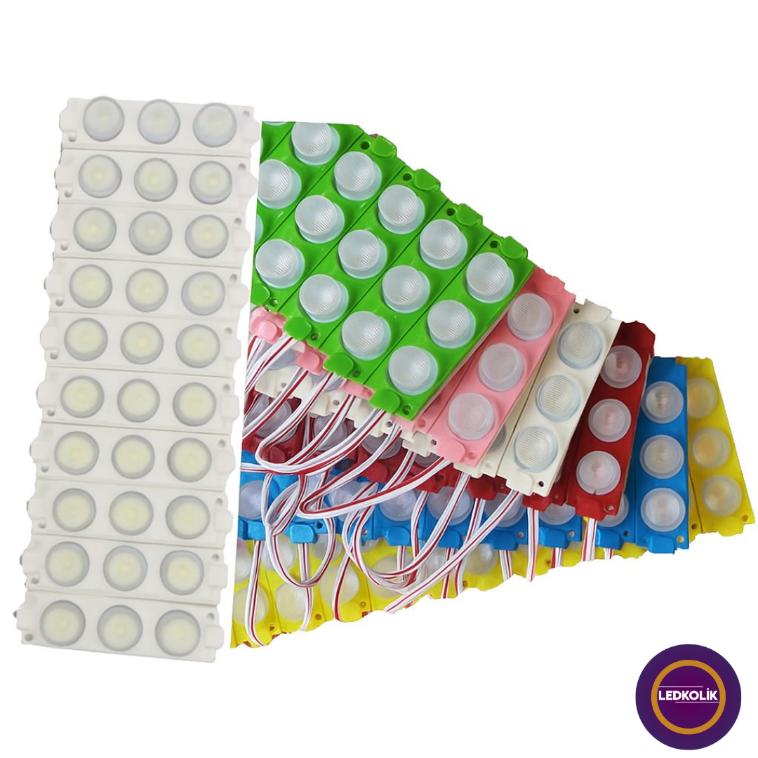 24Volt 1,5w 3 Lensli Reklamcı Modül Led 20 (Adet)