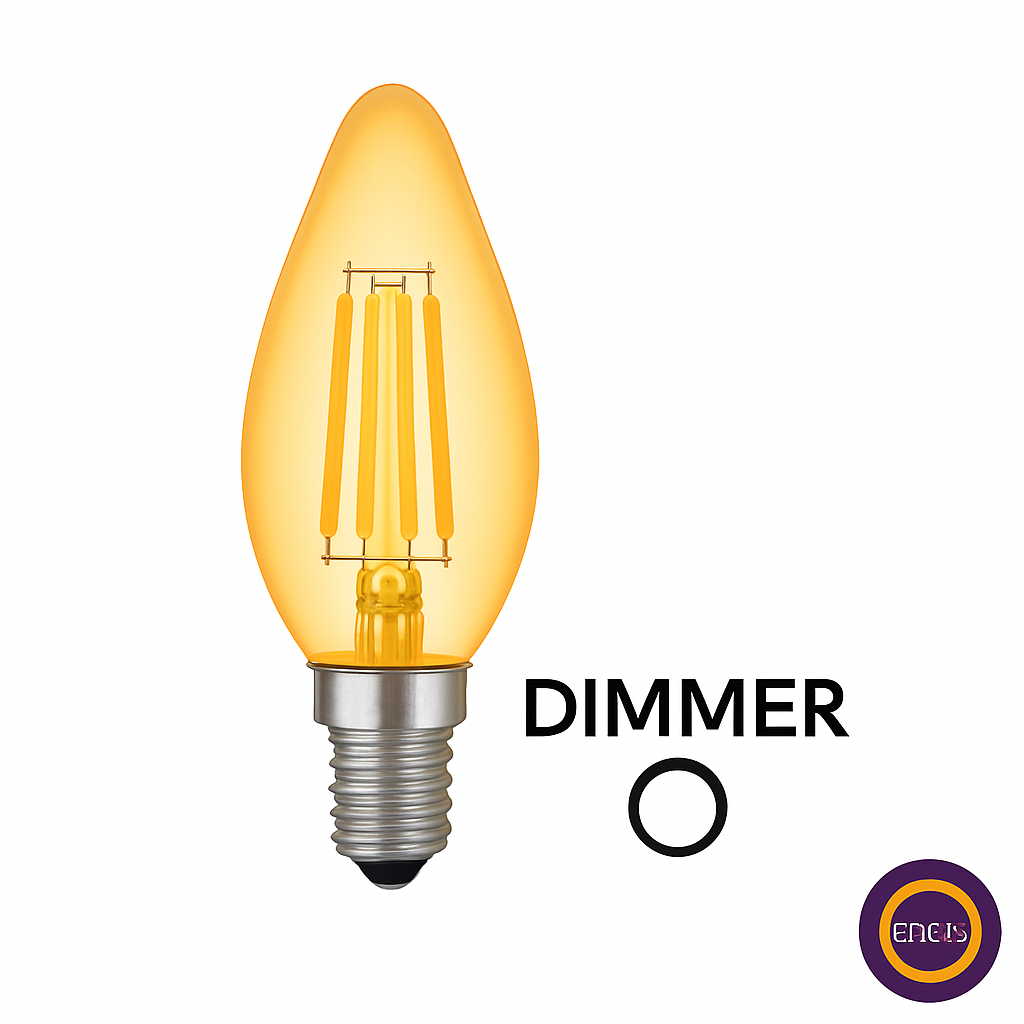 Ldk-208 4w E14 C35 Bal Cam Amber 2200k