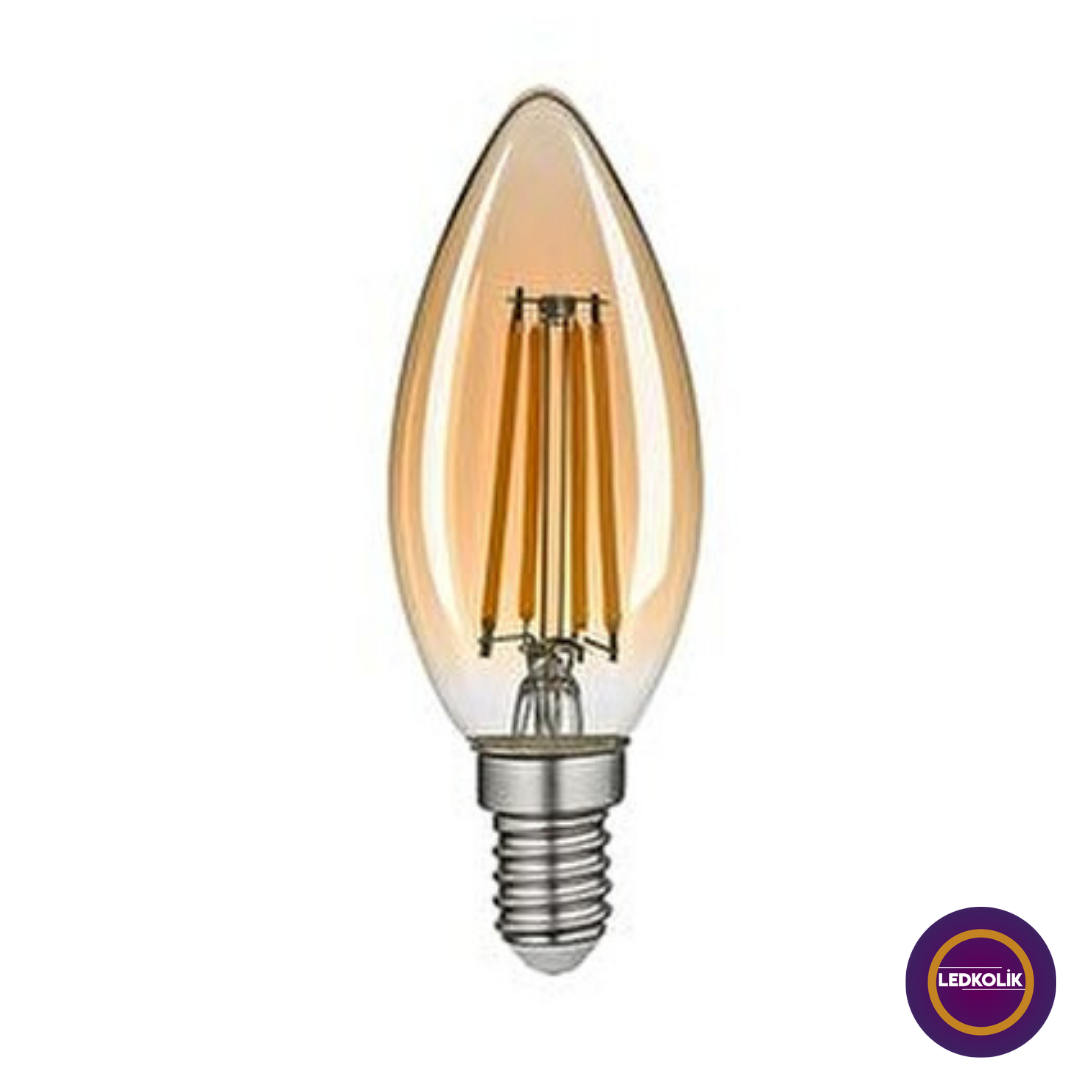 Ldk-34 6w E14 C35 Bal Cam 2500k Gün Işığı