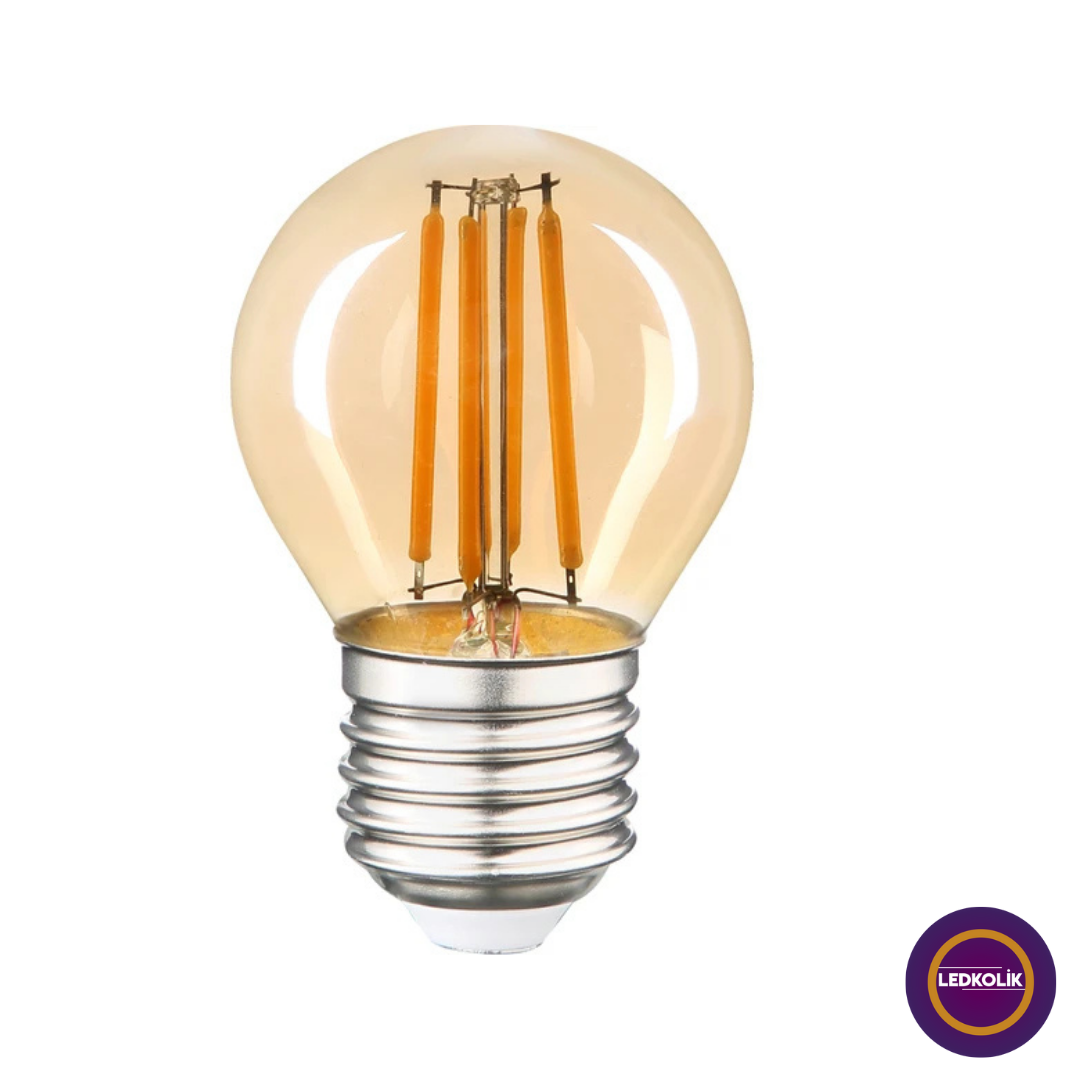 Ldk-43 6w E27 G45 Mini Bal Cam 2500k Gün Işığı