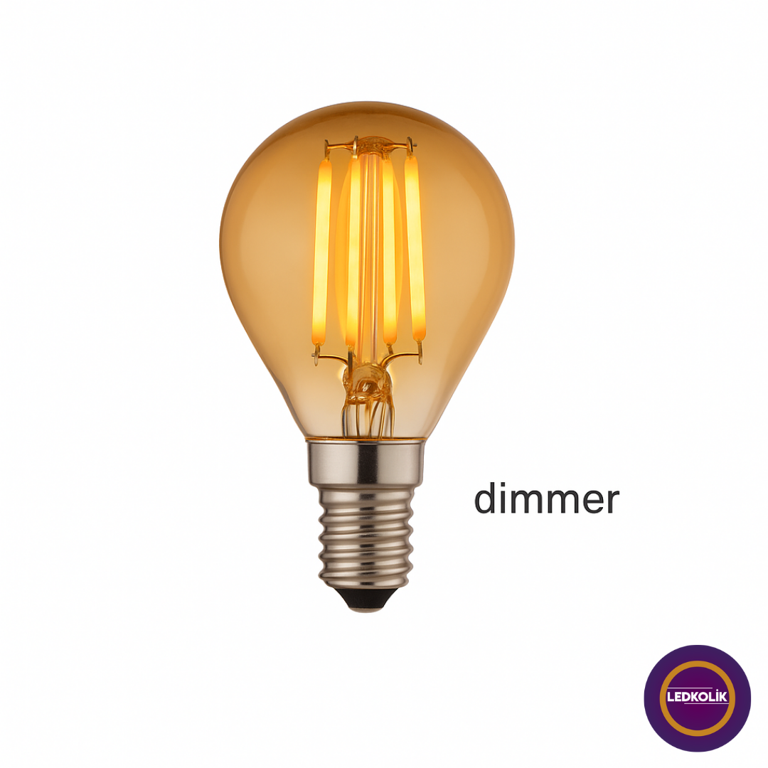 Ldk-213 4w E14 G45 Bal Cam 2200k Amber