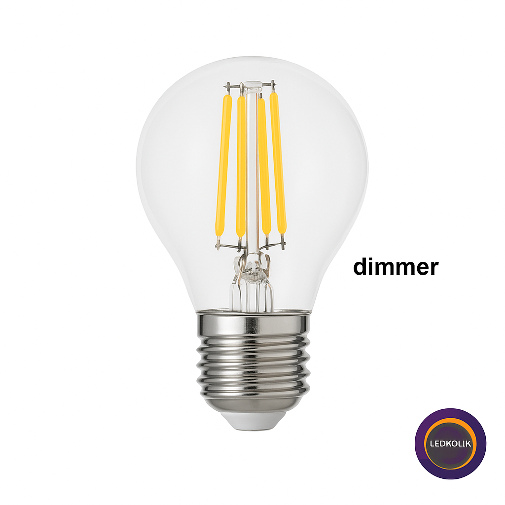 Ldk-27 4w E27 G45 Şeffaf Cam 2700k Gün Işığı