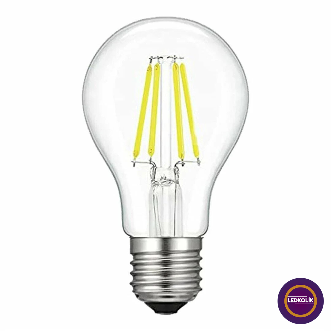 Ldk-261 6w E27 A60 Şeffaf Cam Rustik