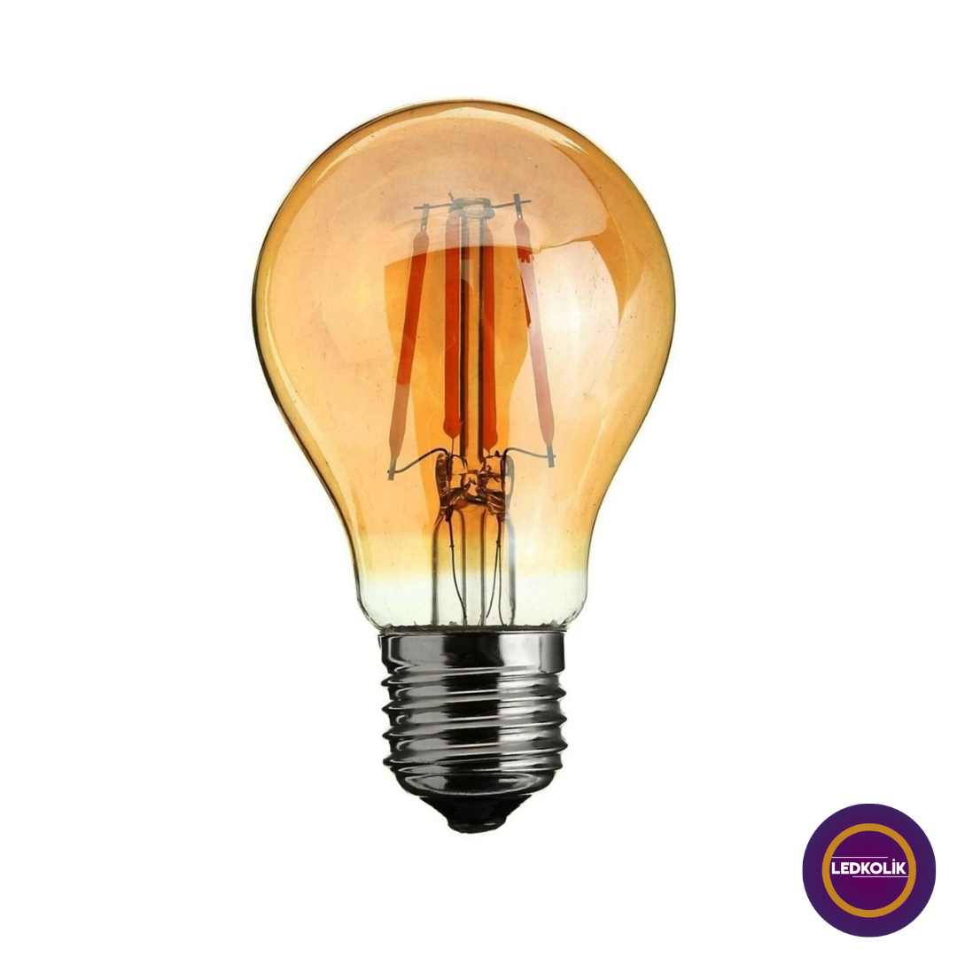 Ldk-37 6w E27 A60 Bal Cam 2500k Gün Işığı