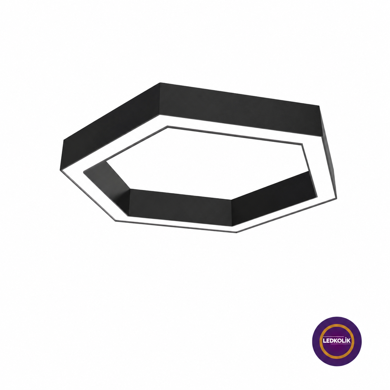 Ø60 - 30 cm Kenar 50w Altıgen Sıva Üstü Led Linear