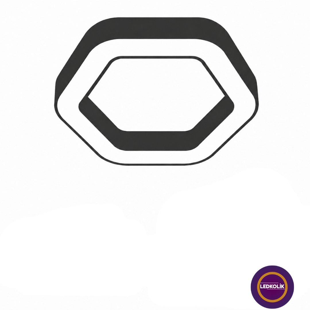 Ø60 - 30 CM Radıus 50W Kenar Altıgen Led Lİnear Osram